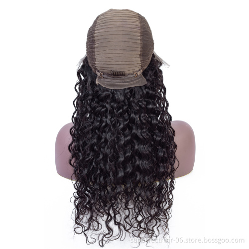 Wholesale 100% Virgin Remy Hair Transparent Swiss Lace Wigs,Brazilian Water Lace Front Wig Human Hair Wig